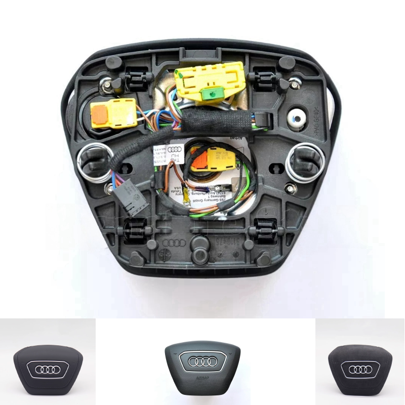 Audi A4 S4 B9 8W A5 S5 Q5 Q7 SQ7 Q8 SQ8 RS air steering wheel driver bag Black