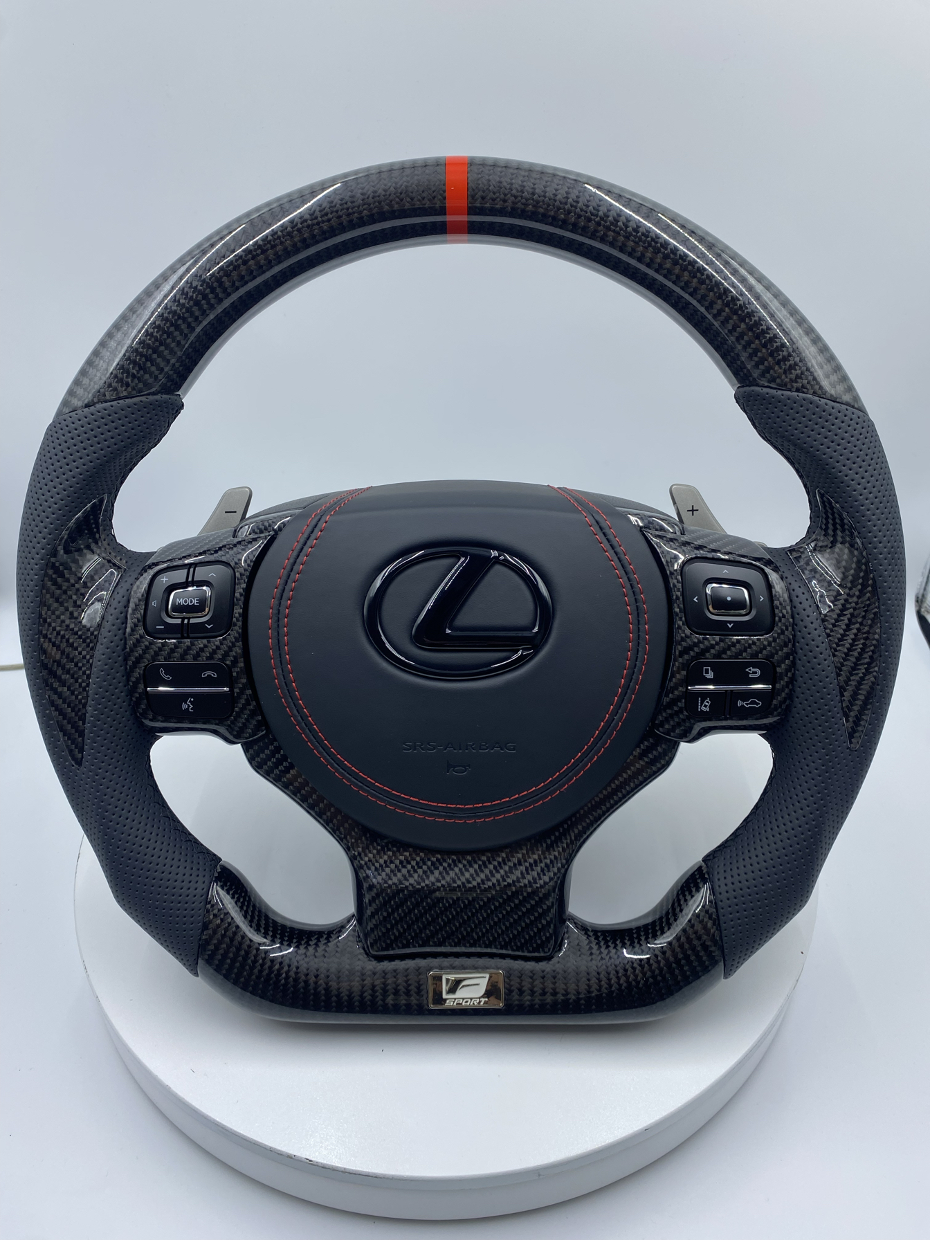 CT/ES200/NX steering wheel carbon fiber retrofit is/GSF/RX sports flat bottom