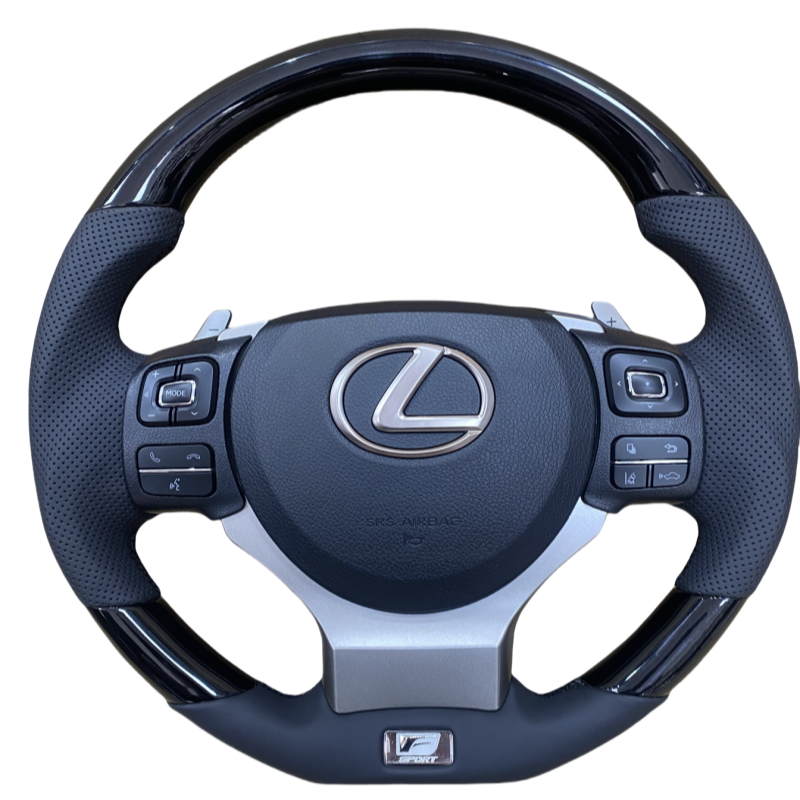 Toyota modified IS piano black peach steering wheel assembly
