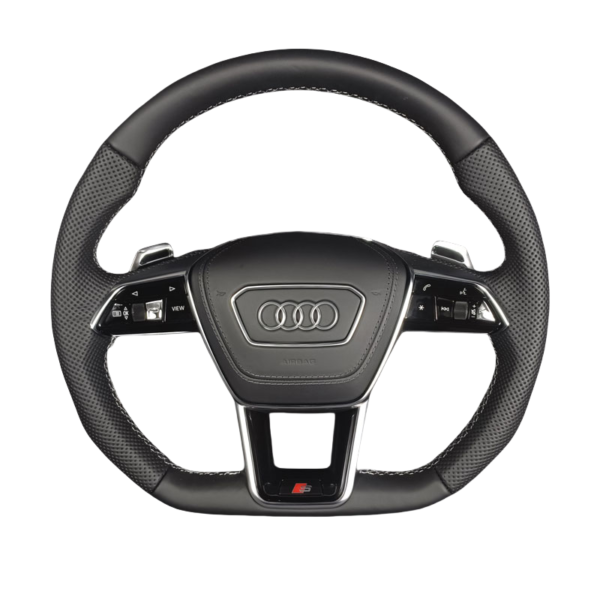 Adapted to the old Audi A4L A6L Q5 Q7 A3 Q3 A7 modified new sports flat bottom steering wheel - Image 4