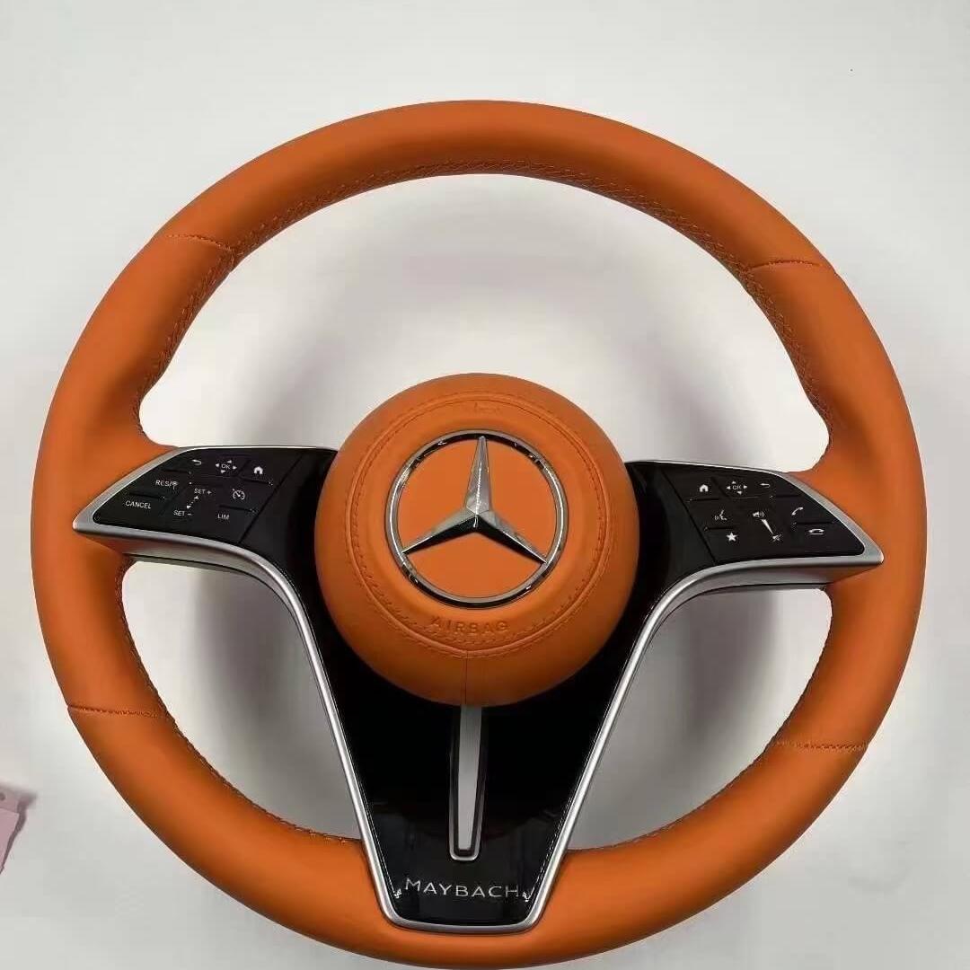 Mercedes S-Class W223 S400 S450 steering wheel modified Maybach new S480 butterfly steering wheel