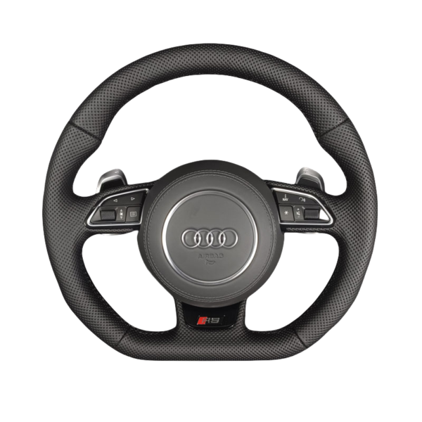 Adapted to the old Audi A4L A6L Q5 Q7 A3 Q3 A7 modified new sports flat bottom steering wheel - Image 2