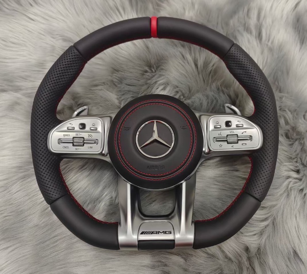 Mercedes 809 AMG sports steering wheel old new low rise