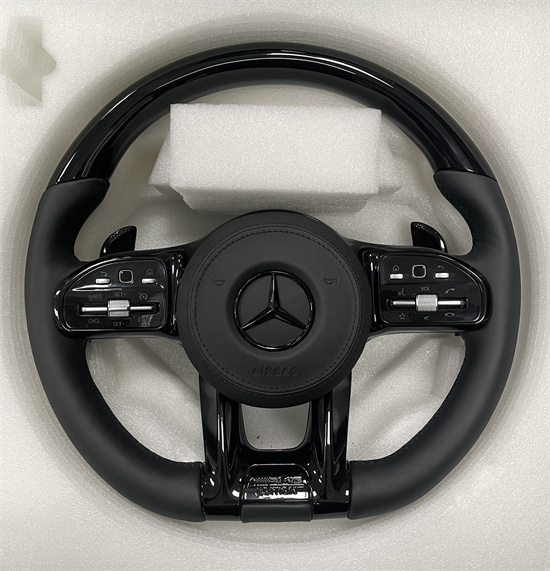 Applicable to Mercedes-Benz modified E-Class G-Class C-class S GLC GLE new AMG steering wheel black plus black label plus peach wood