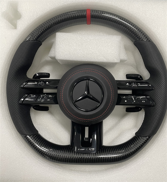 Applicable to Mercedes-Benz modified E-class G-class C-class S GLC GLE new Dragonfly steering wheel black label carbon braze Vega black label